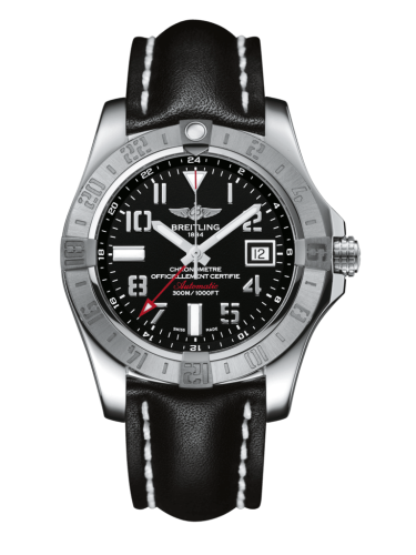 Breitling A3239011/BC34/436X/A20D.1 : Avenger II GMT Stainless Steel / Volcano Black / Calf / Folding