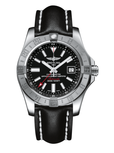 Breitling A3239011/BC35/436X/A20D.1 : Avenger II GMT Stainless Steel / Volcano Black / Calf / Folding