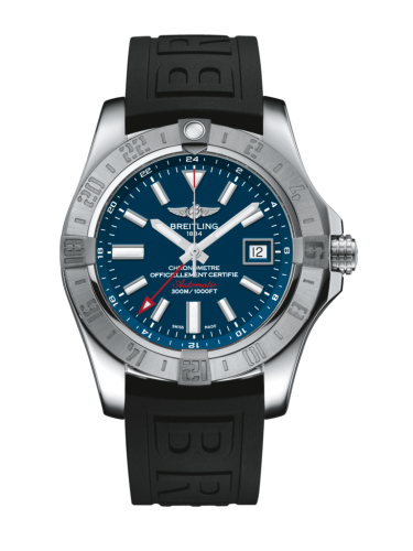 Breitling A3239011/C872/153S/A20D.2 : Avenger II GMT Stainless Steel / Mariner Blue / Rubber / Folding