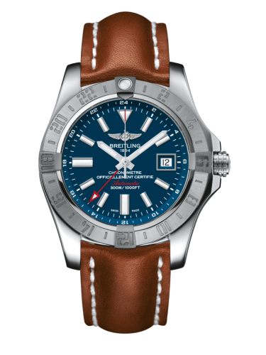 Breitling A3239011/C872/434X/A20D.1 : Avenger II GMT Stainless Steel / Mariner Blue / Calf / Folding