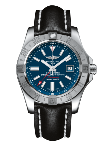 Breitling A3239011/C872/436X/A20D.1 : Avenger II GMT Stainless Steel / Mariner Blue / Calf / Folding