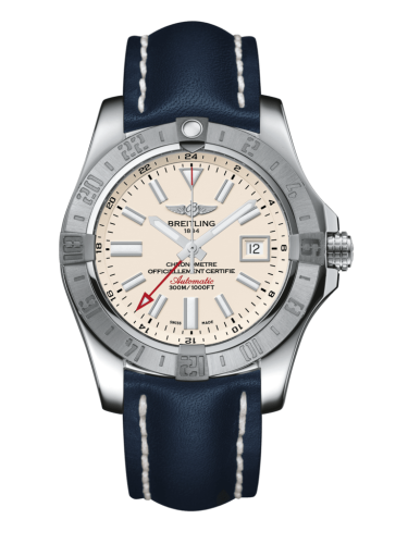 Breitling A3239011/G778/105X/A20BA.1 : Avenger II GMT Stainless Steel / Stratus Silver / Calf / Pin