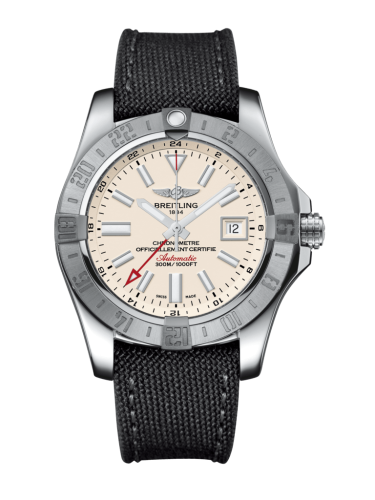 Breitling A3239011/G778/109W/A20BA.1 : Avenger II GMT Stainless Steel / Stratus Silver / Military / Pin