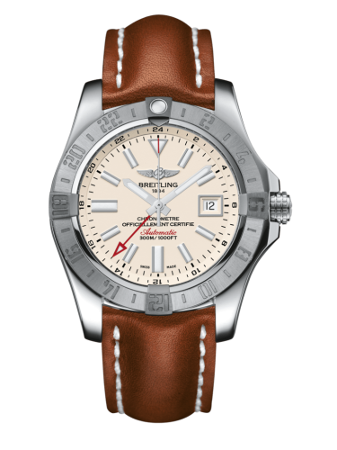 Breitling A3239011/G778/433X/A20BA.1 : Avenger II GMT Stainless Steel / Stratus Silver / Calf / Pin