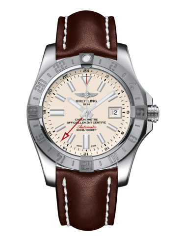 Breitling A3239011/G778/437X/A20BA.1 : Avenger II GMT Stainless Steel / Stratus Silver / Calf / Pin