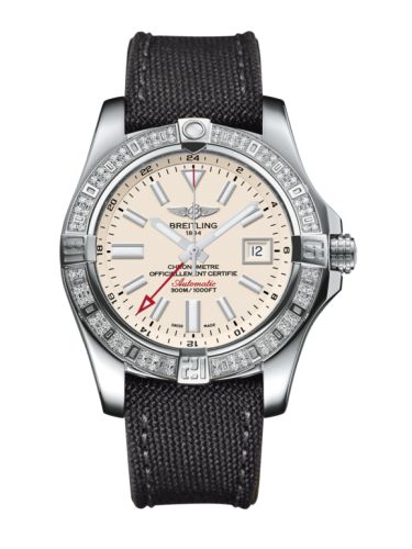 Breitling A3239053.G778.109W : Avenger II GMT Stainless Steel / Diamond / Stratus Silver / Military