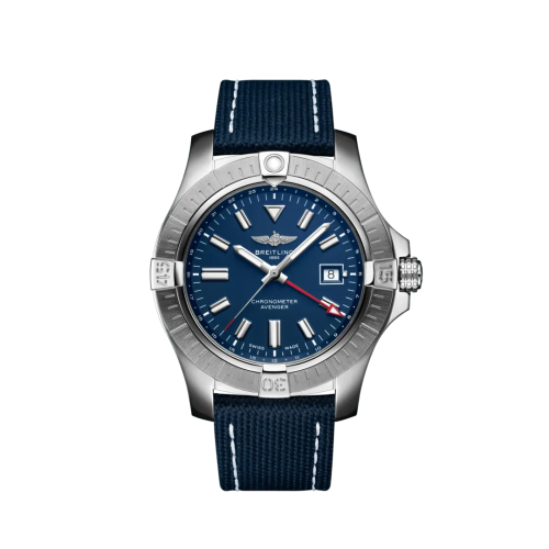 Breitling A32395101C1X2 : Avenger Automatic GMT 45 Stainless Steel / Blue / Military / Folding