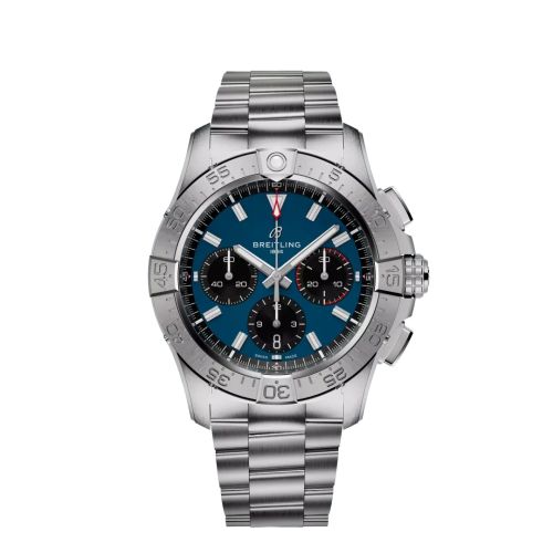 Breitling AB0146101C1A1 : Avenger B01 Chronograph 42 Stainless Steel / Blue / Bracelet