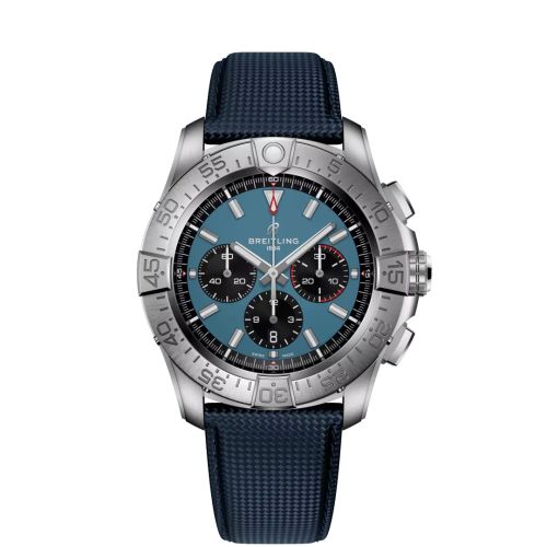 Breitling EB0148101C1X1 : Super Avenger B01 Chronograph 46 Titanium / Blue / Strap