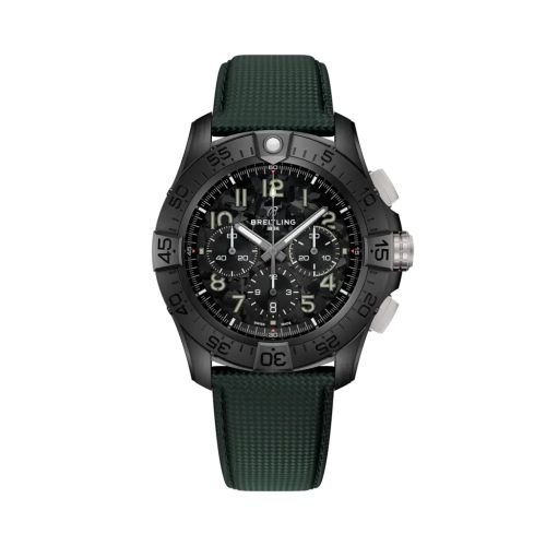 Breitling SB0148101B1X1 : Super Avenger B01 Chronograph 46 Night Mission / Black / Strap