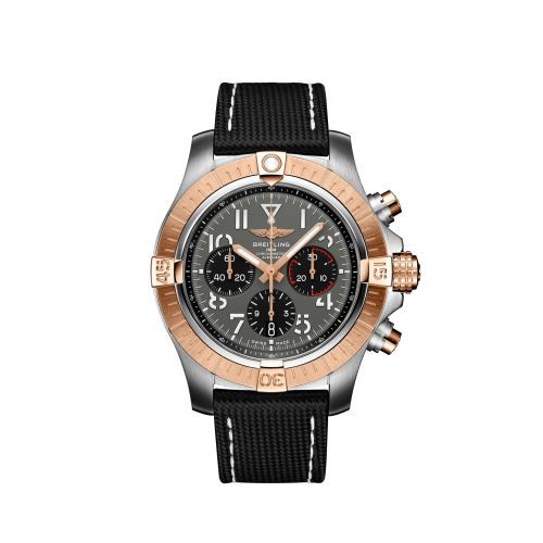 Breitling UB01821A1B1X2 : Avenger B01 Chronograph 45 Stainless Steel / Red Gold / Anthracite / Strap - Folding