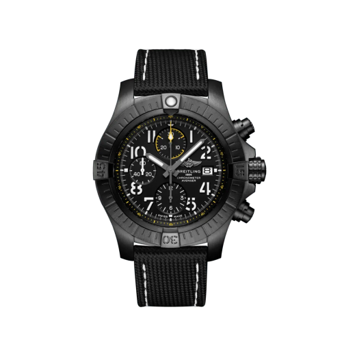 Breitling V13317101B1X1 : Avenger Chronograph 45 Night Mission / Black / Military / Pin