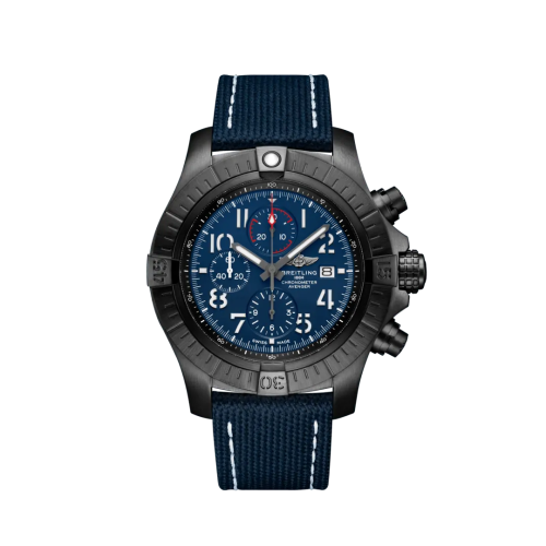 Breitling V13375101C1X1 : Avenger Chronograph 48 Night Mission / Blue / Military / Pin