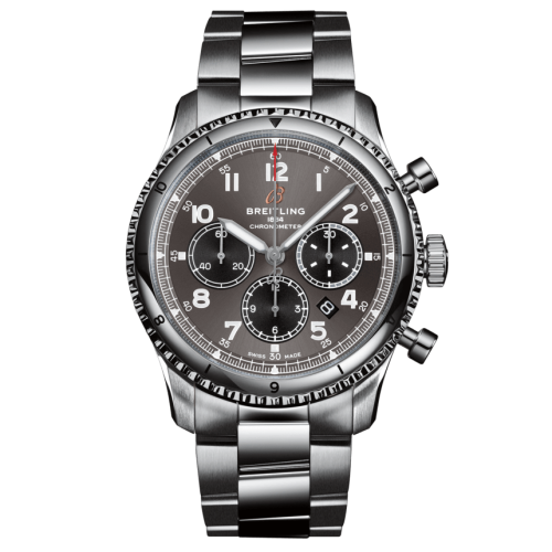 Breitling AB0119131B1A1 : Aviator 8 B01 Chronograph 43 Stainless Steel / Anthracite / Bracelet