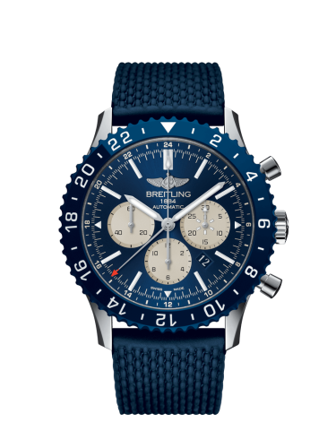 Breitling YB04601A.A969.277S : Chronoliner B04 Stainless Steel / Blue / Rubber