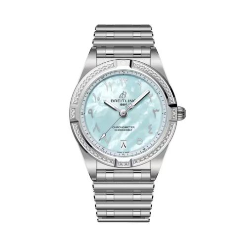 Breitling A773102B1C1A1 : Chronomat 32 Stainless Steel - Diamond / MOP - Arabic