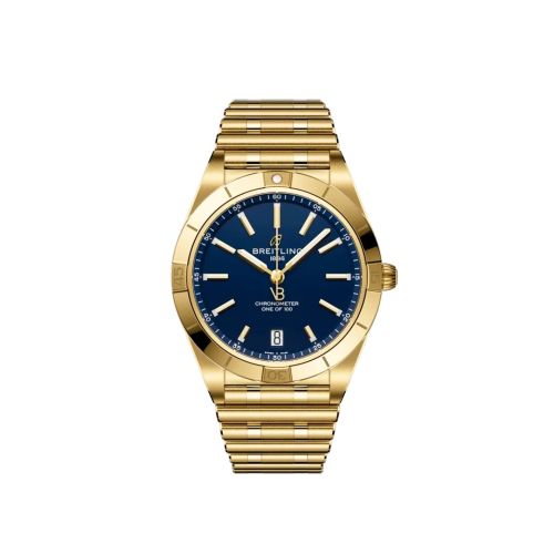 Breitling K103801A1C1K1 : Chronomat Automatic 36 Victoria Beckham Yellow Gold / Midnight Blue