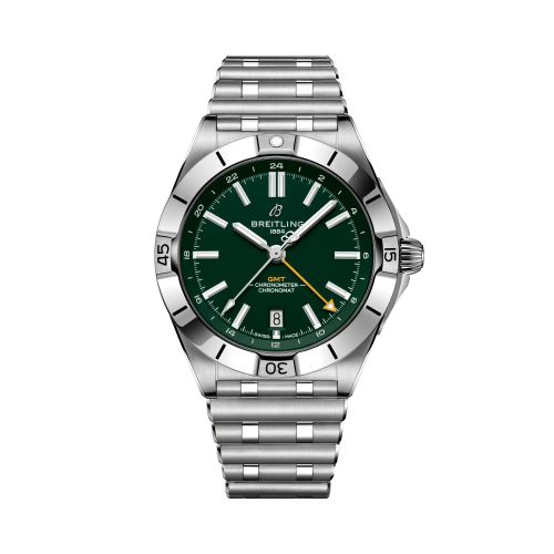 Breitling A32398A41L1A1 : Breitling Chronomat Automatic GMT 40 NFL Green Bay Packers Edition