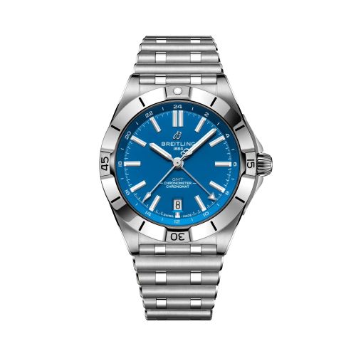 Breitling A32398B31C1A1 : Breitling Chronomat Automatic GMT 40 NFL Detroit Lions Edition