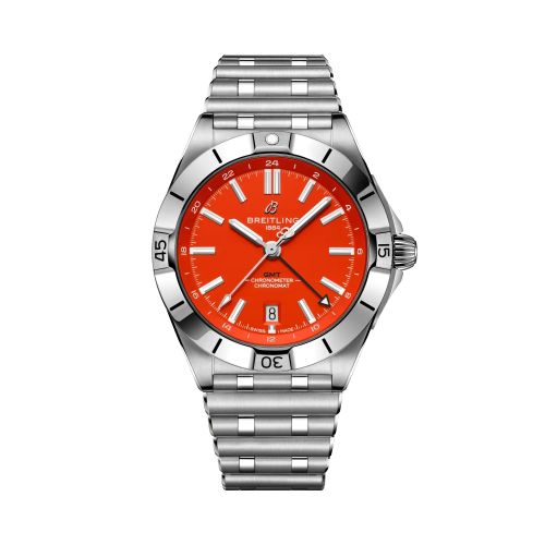 Breitling A32398C21O1A1 : Breitling Chronomat Automatic GMT 40 NFL Cincinnati Bengals Edition