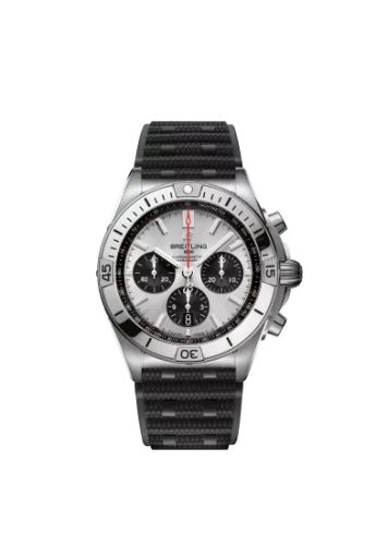 Breitling AB0134101G1S2 : Chronomat B01 42 Stainless Steel / Silver / Rubber