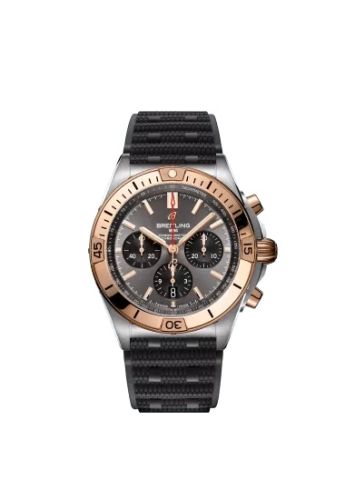 Breitling UB0134101B1S1 : Chronomat B01 42 Stainless Steel / Red Gold / Anthracite  / Rubber