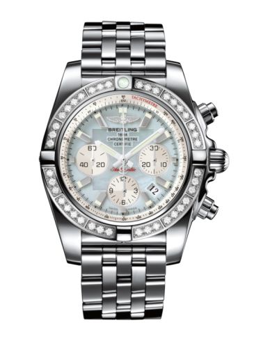 Breitling AB011053.G685.375A : Chronomat 44 Stainless Steel / Diamond / Gray Pearl / Bracelet