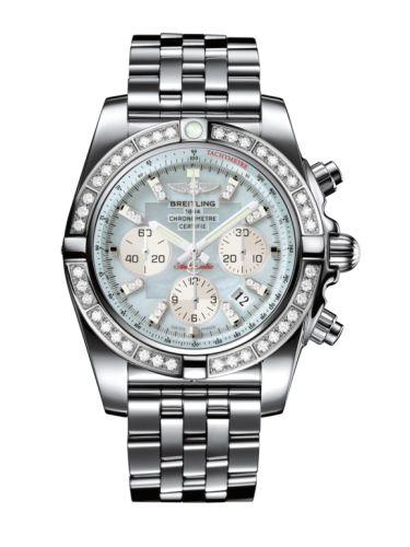 Breitling AB011053.G686.375A : Chronomat 44 Stainless Steel / Diamond / Gray Pearl Diamond / Bracelet