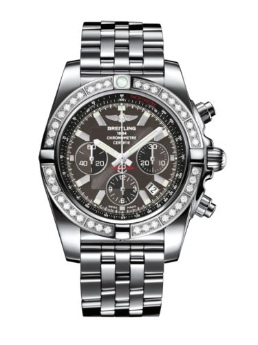 Breitling AB011053.M524.375A : Chronomat 44 Stainless Steel / Diamond / Carbon Black / Bracelet