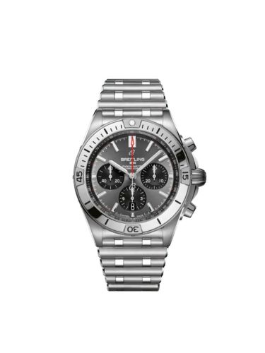 Breitling AB01348A1B1A1 : Chronomat B01 42 Stainless Steel / Anthracite / Rouleaux / Boutique Edition