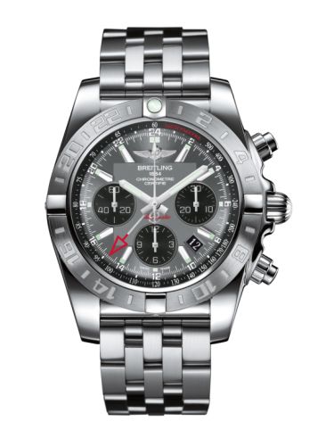 Breitling AB042011.F561.375A : Chronomat 44 GMT Stainless Steel / Blackeye Grey / Bracelet