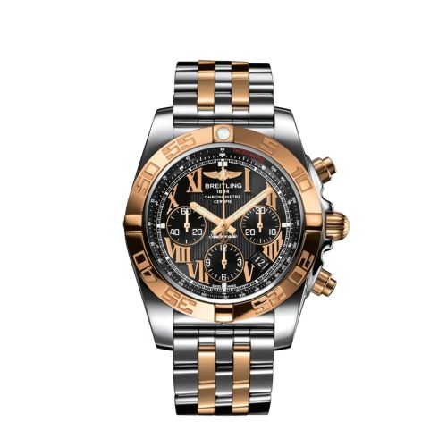 Breitling CB011012/B957/388C : Chronomat 44 Stainless Steel / Red Gold / Black - Roman / Japan Special Edition