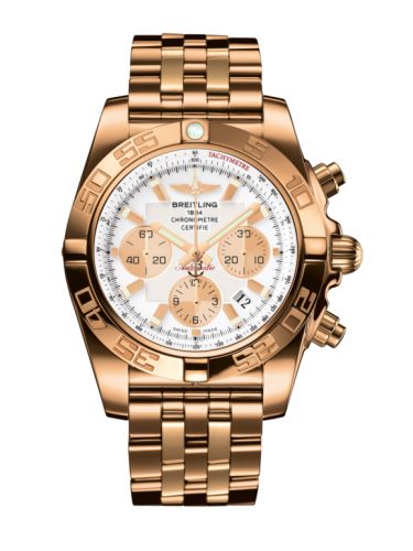 Breitling HB011012.A696.375H : Chronomat 44 Rose Gold / Antarctica White / Bracelet
