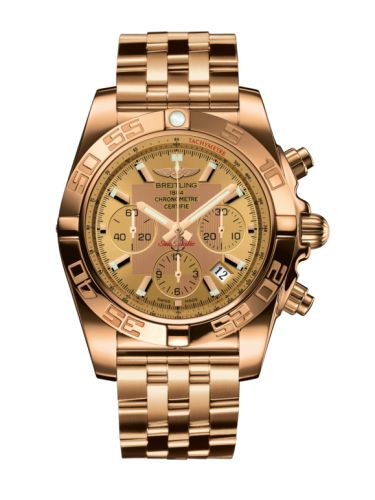 Breitling HB011012.H548.375H : Chronomat 44 Rose Gold / Golden Sun / Bracelet