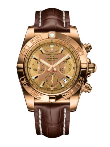 Breitling HB011012.H548.739P : Chronomat 44 Rose Gold / Golden Sun / Croco