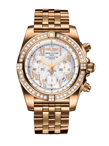 Breitling HB011059.A693.375H : Chronomat 44 Rose Gold / Diamond / Pearl Roman / Bracelet