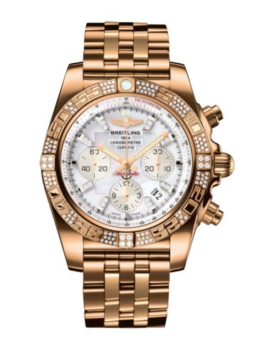 Breitling HB0110AE.A698.375H : Chronomat 44 Rose Gold / Diamond / Pearl Diamond / Bracelet