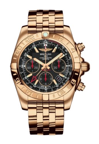 Breitling HB0421L3/BC18/375H : Chronomat 44 GMT Rose Gold / Black / Bracelet