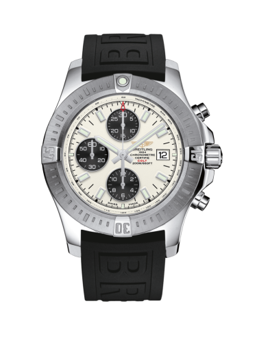 Breitling A1338811/G804/153S/A20D.2 : Colt Chronograph Automatic Stainless Steel / Stratus Silver / Rubber / Folding