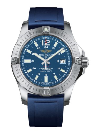 Breitling A1738811.C906.145S : Colt 44 Automatic Mariner Blue / Rubber