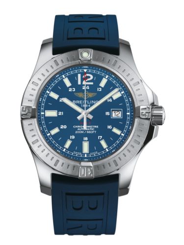 Breitling A1738811.C906.158S : Colt 44 Automatic Mariner Blue / Rubber