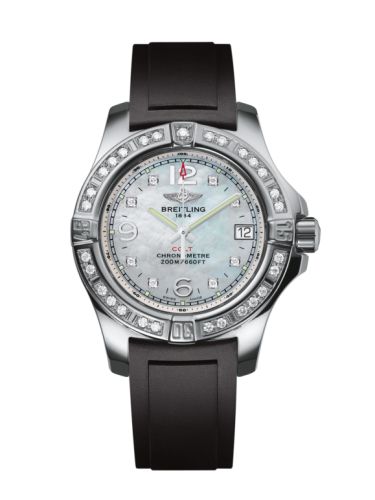 Breitling A7738853/A769/133S/A14S.1 : Colt Lady Diamond / Pearl Diamond / Rubber / Pin