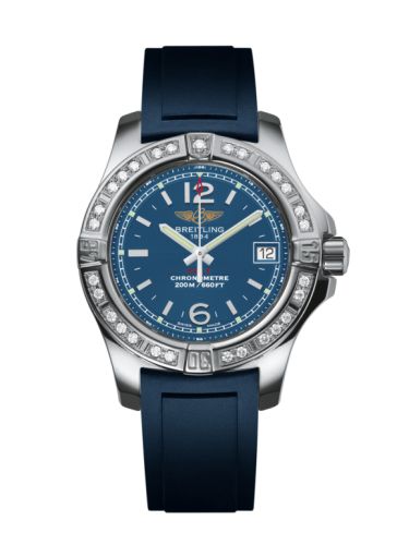 Breitling A7738853/C908/141S : Colt Lady Diamond / Mariner Blue / Rubber / Pin