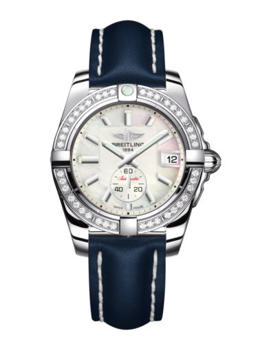 Breitling A3733053/A716/194X/A16BA.1 : Galactic 36 Automatic Stainless Steel / Diamond / Pearl / Calf