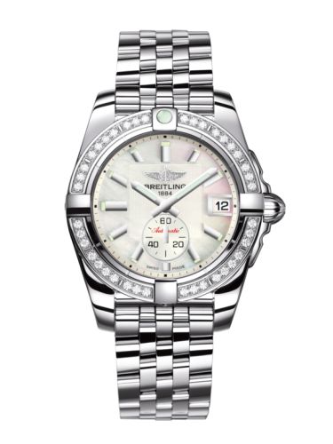 Breitling A3733053/A716/376A : Galactic 36 Automatic Stainless Steel / Diamond / Pearl / Bracelet