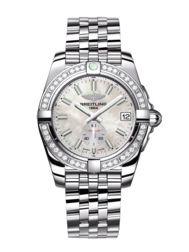 Breitling A3733053/A788/376A : Galactic 36 Automatic Stainless Steel / Diamond / Pearl / Bracelet