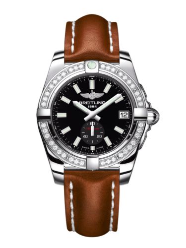 Breitling A3733053/BE77/412X/A16BA.1 : Galactic 36 Automatic Stainless Steel / Diamond / Onyx Black / Calf