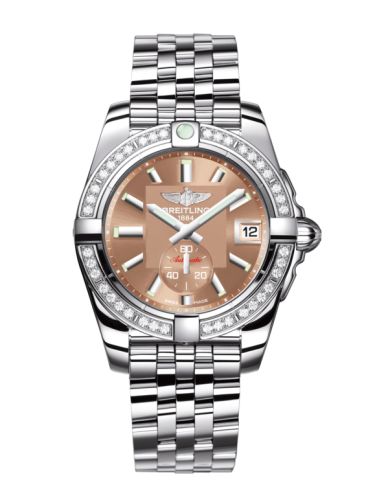 Breitling A3733053/Q582/376A : Galactic 36 Automatic Stainless Steel / Diamond / Copperhead Bronze / Bracelet