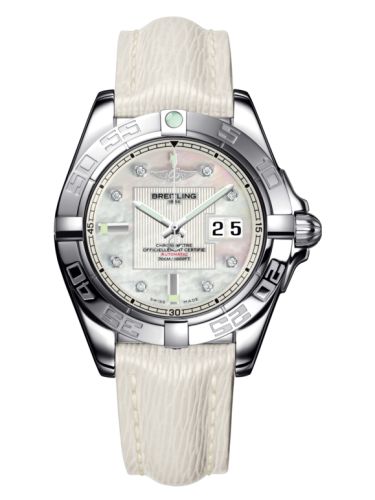 Breitling A49350L2.A702.237X : Galactic 41 Stainless Steel / Pearl Diamond / Sahara