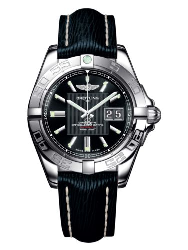 Breitling A49350L2.BA07.220X : Galactic 41 Stainless Steel / Trophy Black / Sahara